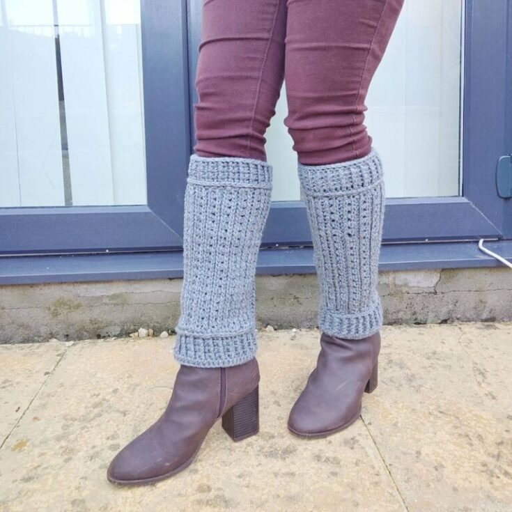 Crochet Leg Warmer Free Pattern by Fosbas Designs