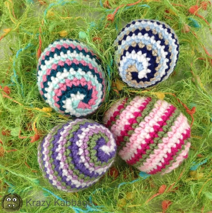 Image for Crochet Spiral Easter Eggs by Krazy Kabbage
