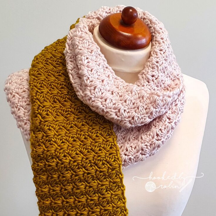 Crochet Suzette Scarf [Free Video Tutorial & Written Pattern!] by Hooked by Robin