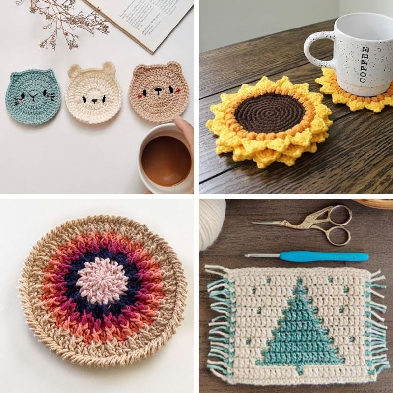 Crochet coaster patterns feat image