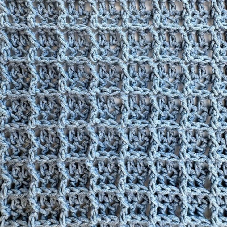 Image for How To Crochet The Waffle Stitch (Free Tutorial)