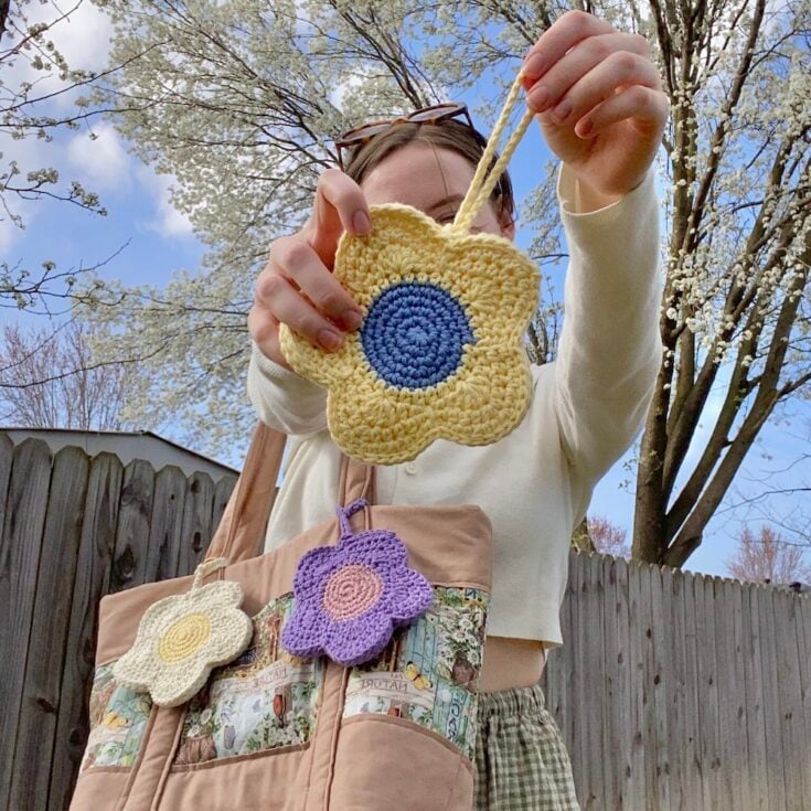 Daisy Flower Coaster by HayHay Crochet