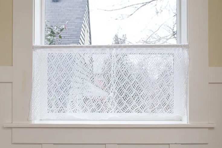 Image for Dappled Lace Café Curtain by Knit Picks Design Team