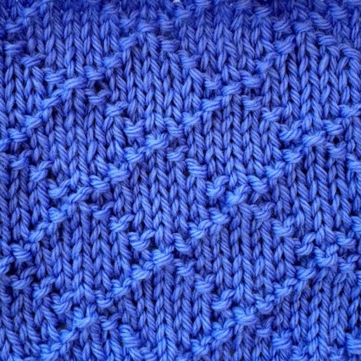 Diamond knitting pattern feat image