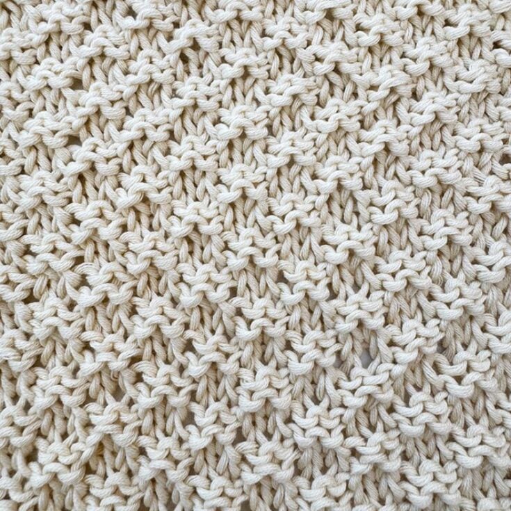 Image for Double Moss Stitch (Free Knitting Pattern For Beginners)