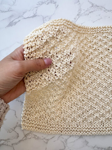 Double Moss Stitch (Free Knitting Pattern For Beginners) - Handy Little Me