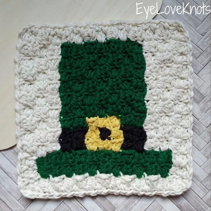 c2c leprechaun hat dishcloth
