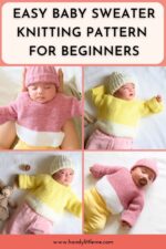 Baby Sweater Pattern | Free Knitting Patterns | Handy Little Me