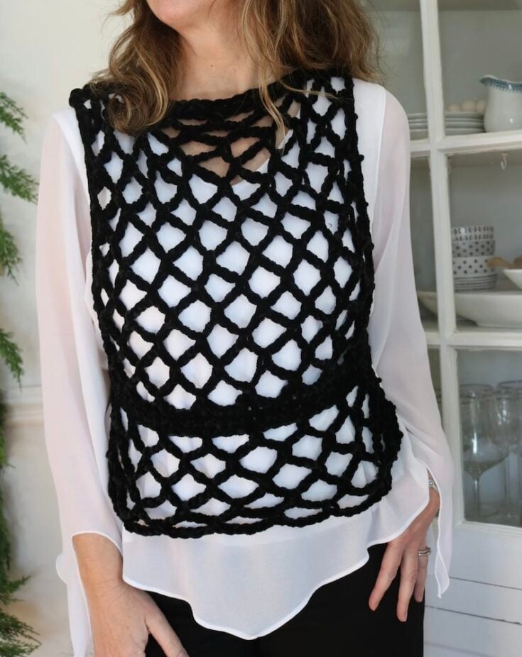 Image for Easy Crochet Vest Pattern by A Box Of Twine