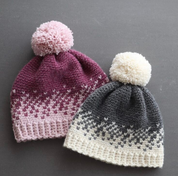 Fair Isle Crochet Beanie by For The Frills