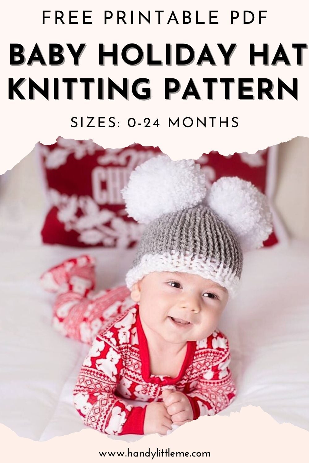 Free Baby Holiday Hat Knitting Pattern