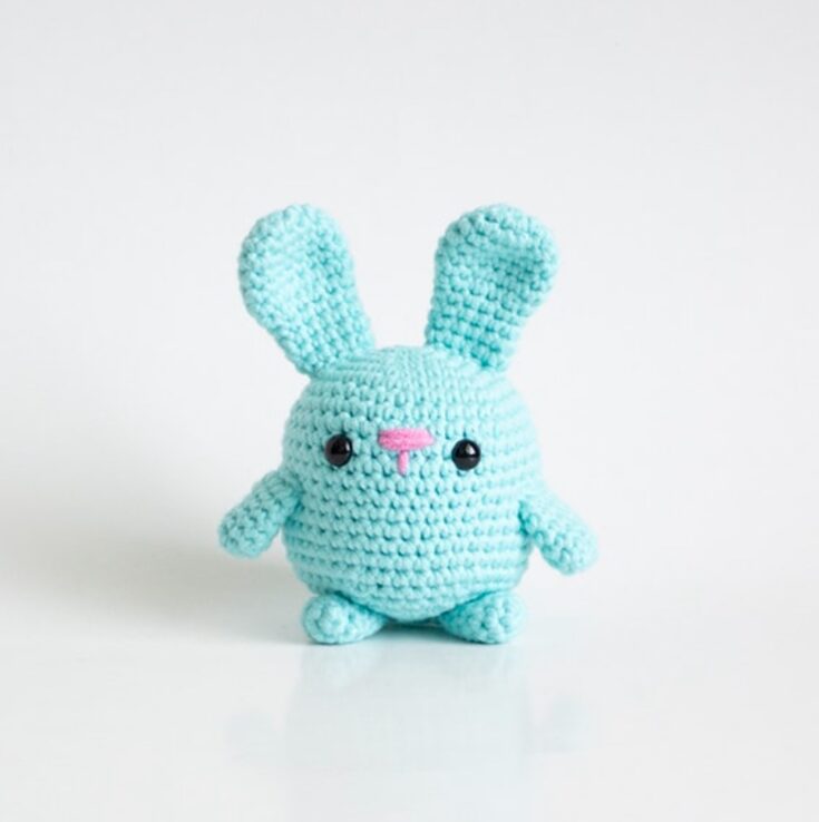 Free Crochet Chubby Bunny Pattern by A Menagerie Of Stitches