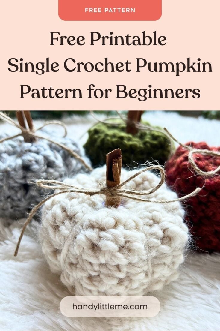 Free Printable Single Crochet Pumpkin Pattern for Beginners