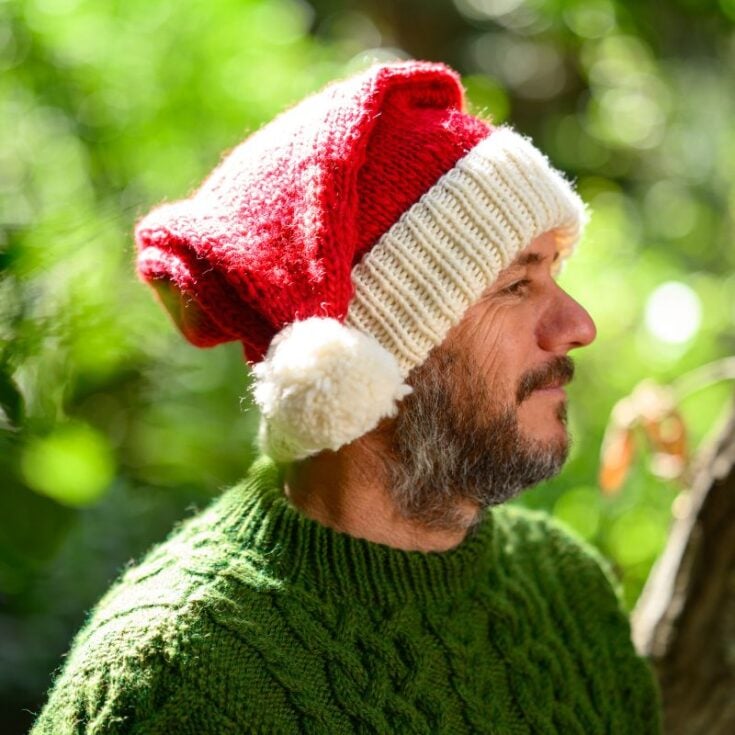 Image for Free Santa Hat Knitting Pattern (7 Sizes)