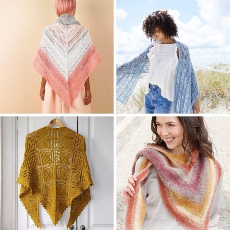 Free shawl knitting patterns for spring feat image