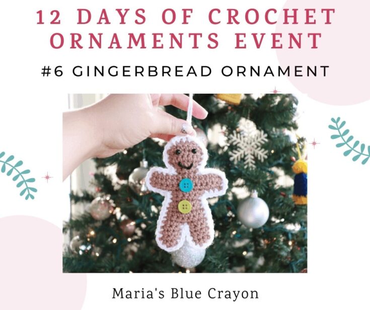 Image for Crochet Gingerbread Ornament by Maria’s Blue Crayon