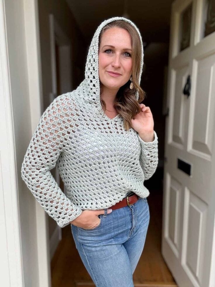 Granny Stitch Crochet Hoodie by HanJan Crochet