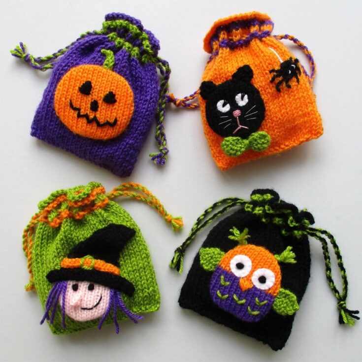 Image for Bags of Halloween Fun Knitting Pattern by Dollytime