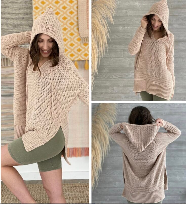 Happy At Home Hoodie by Evelyn And Peter Crochet