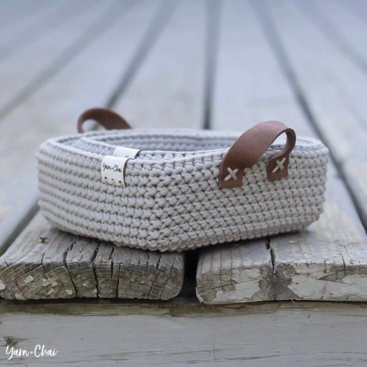 Herringbone Square Basket Set by Yarn And Chai