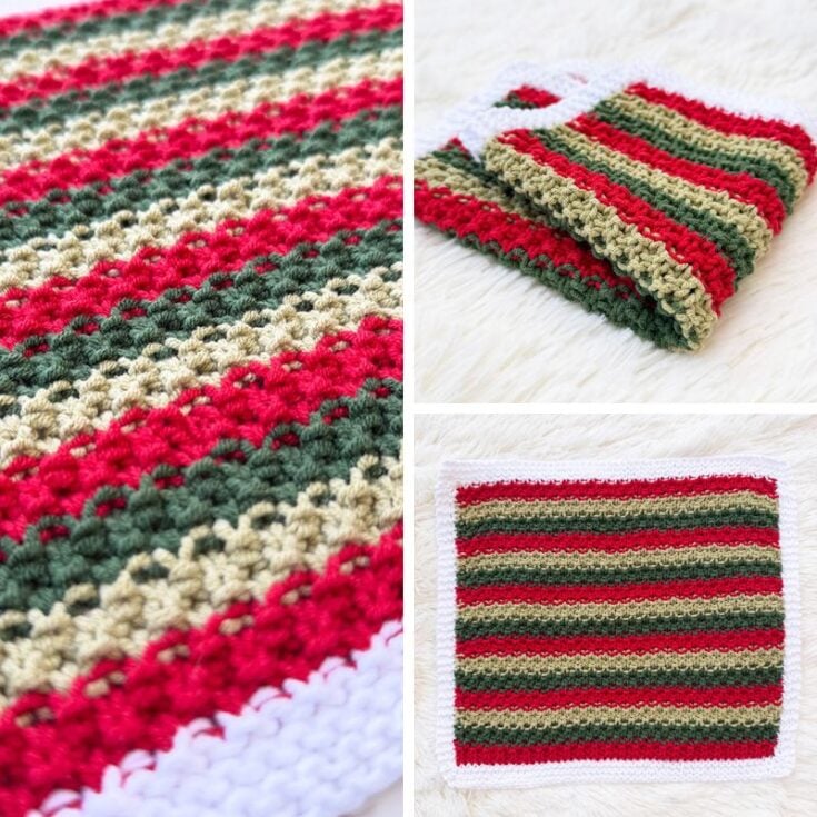 Holly Jolly Christmas Dishcloth feat image