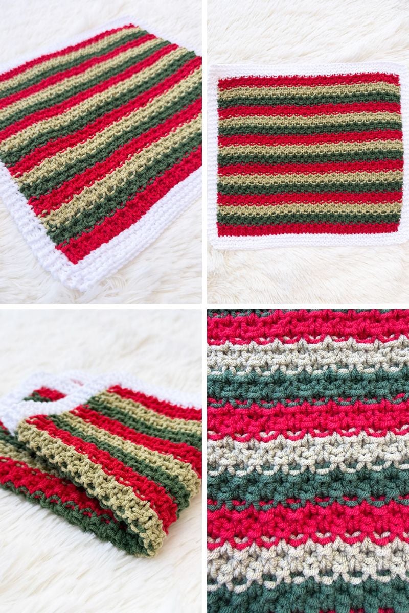 Holly Jolly Irish Moss Stitch