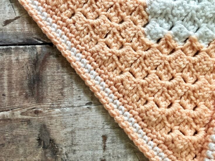 How To Crochet The Perfect C2C Crochet Border by Madame Stitch
