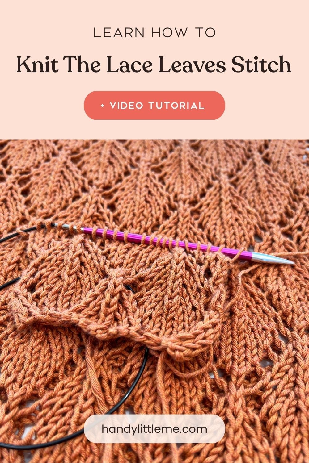How To Knit The Lace Leaves Stitch