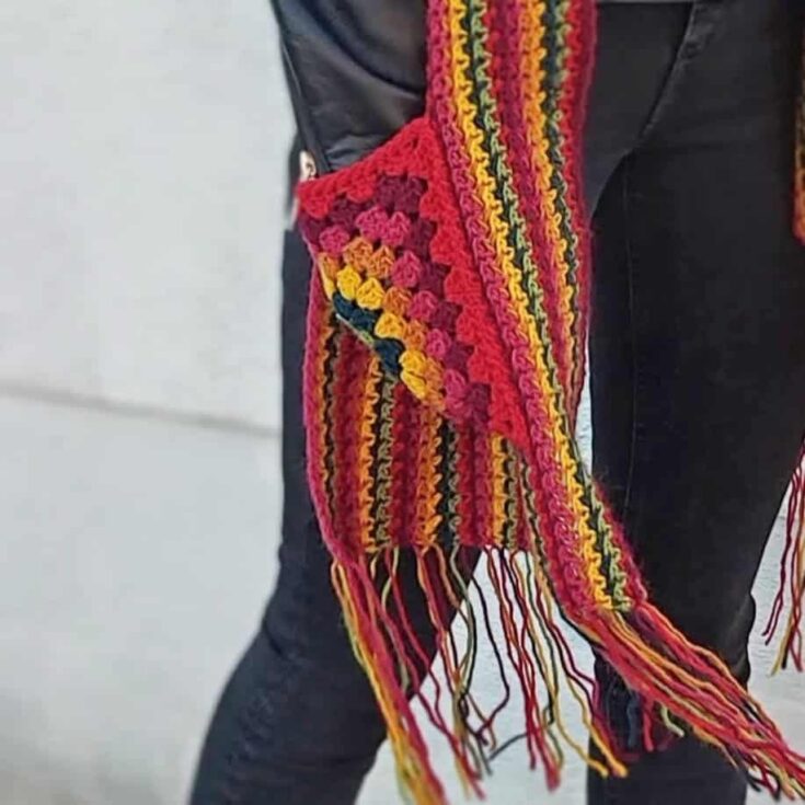How to Crochet a Stunning Pocket Shawl (Free Pattern) by Annie Design Crochet