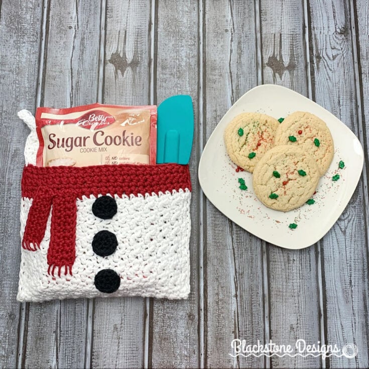 How to Make a Snowman Belly Pot Holder by Blackstone Designs