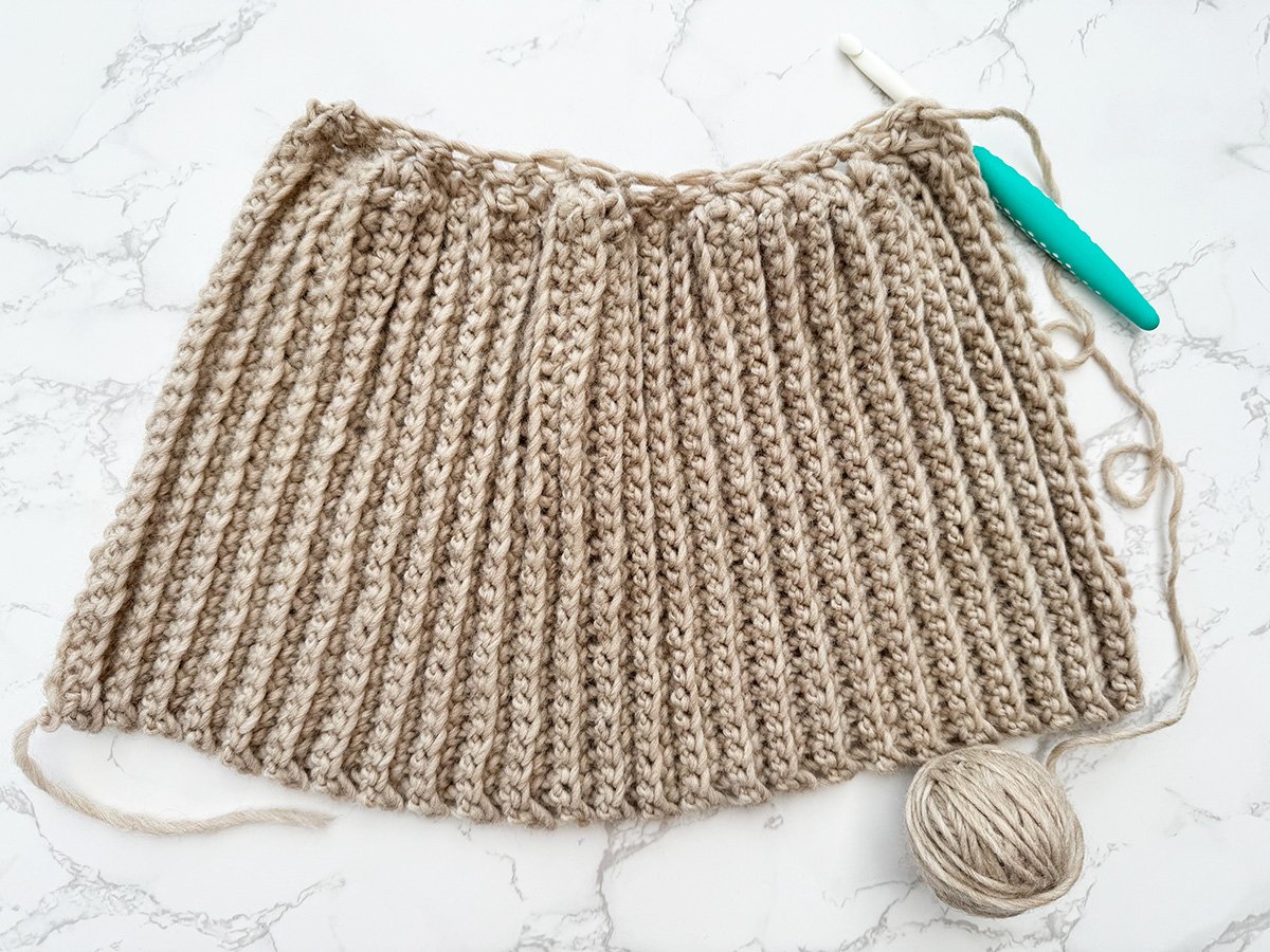 How to crochet a hat step 2