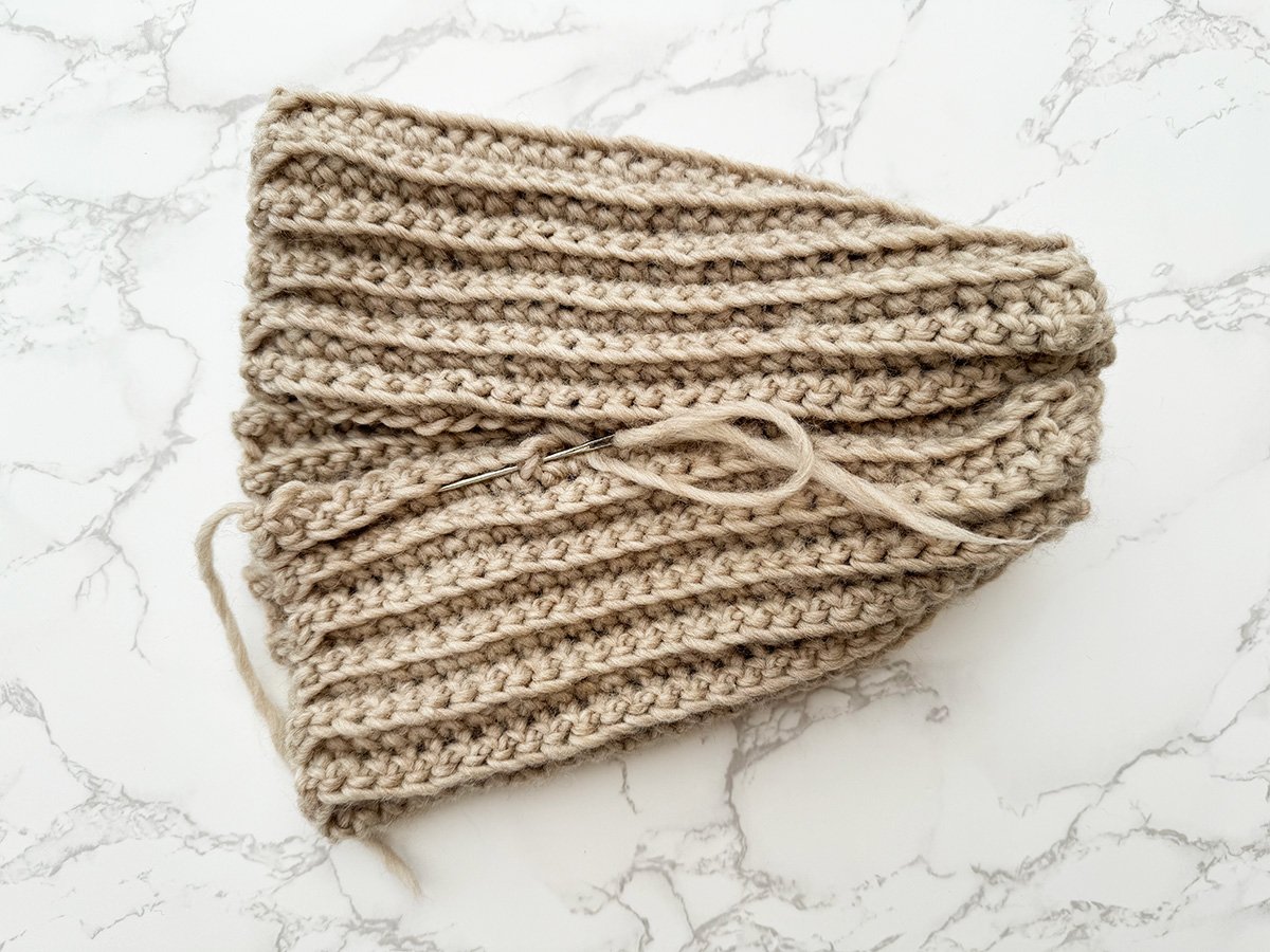 How to crochet a hat step 4