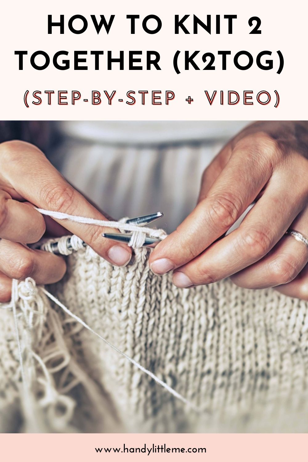 How to knit 2 together