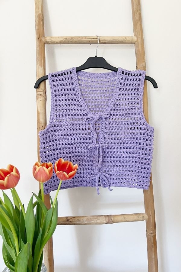 Iris Vest Top Free Crochet Pattern by Crochet With Carrie