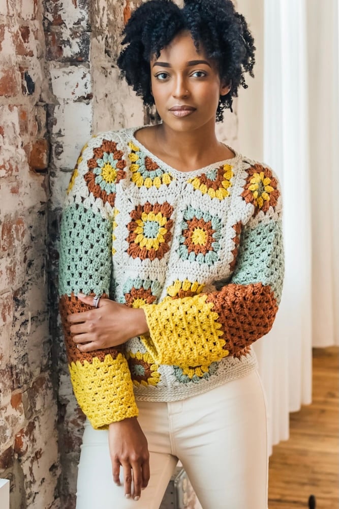 Joan Granny Sweater by TL Yarn Crafts