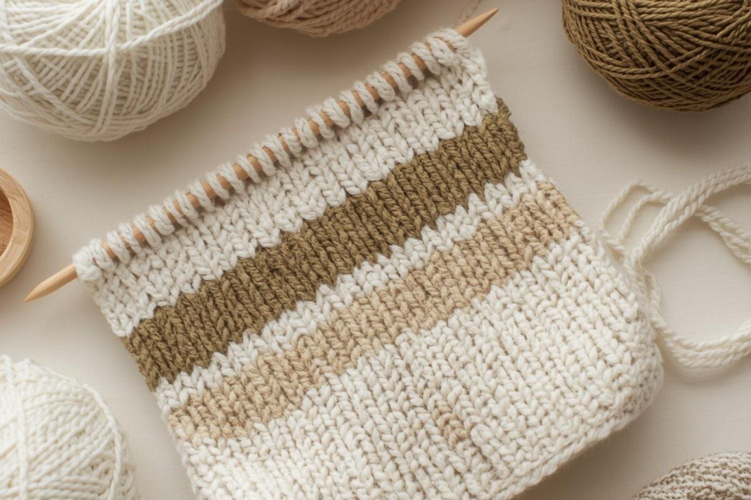 Jogless stripes in the round