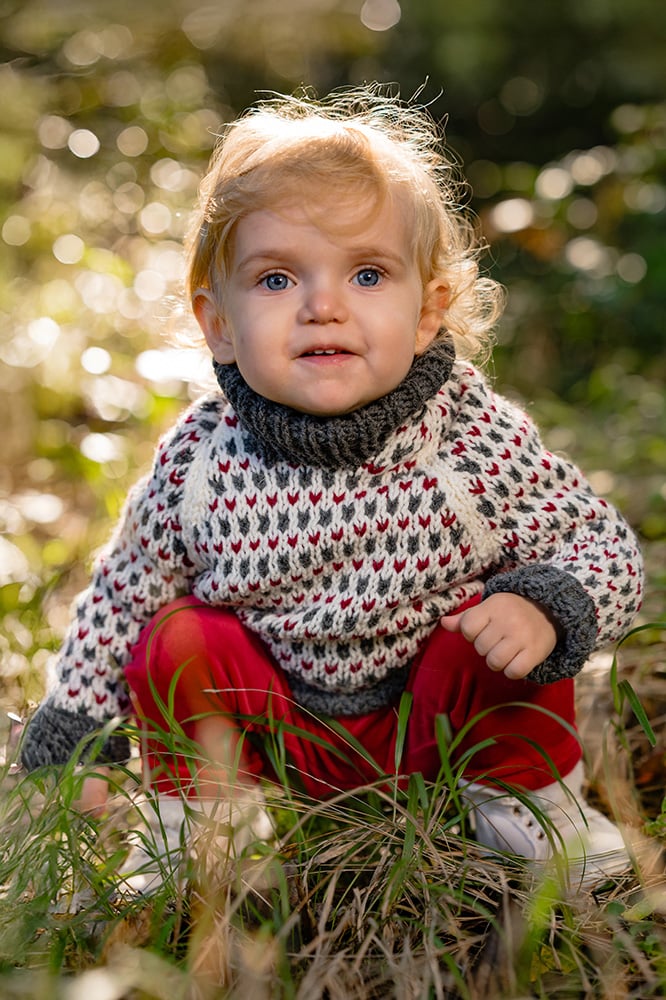 Kids Nordic sweater pattern easy