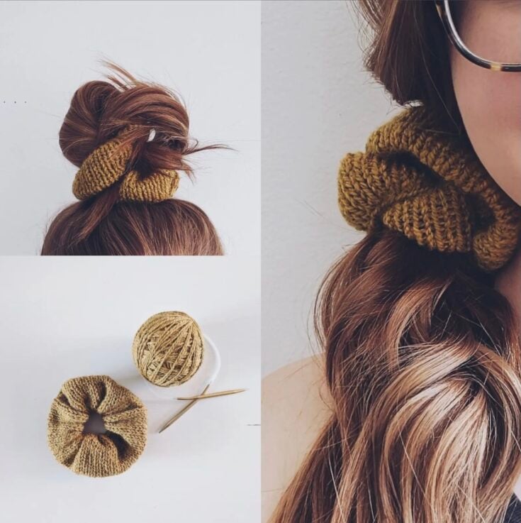 Knit Scrunchie by Spruce Hills Knits