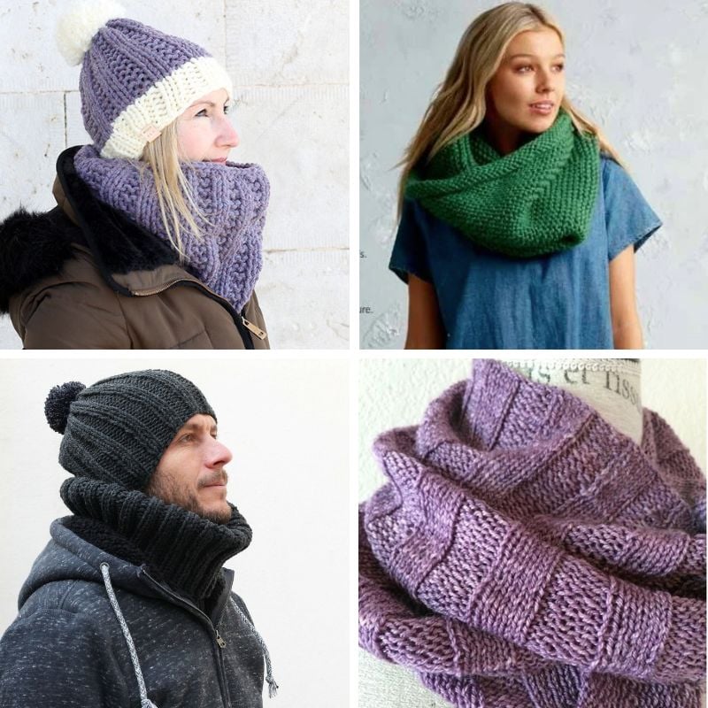 Knit cowl patterns featured image