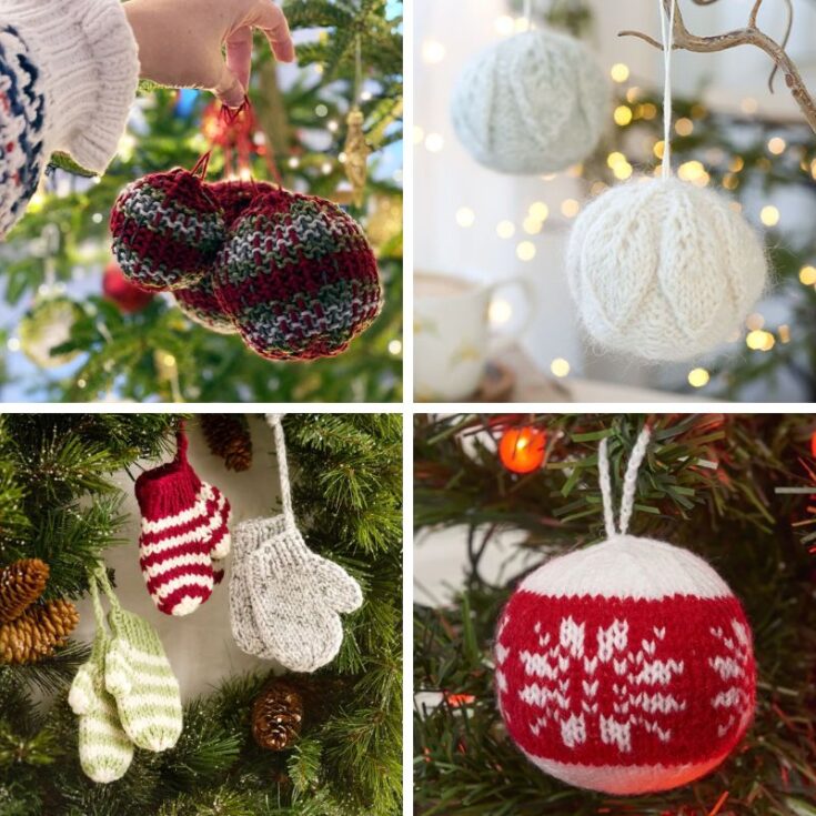 Image for 25 Free Knitted Christmas Baubles And Ornaments