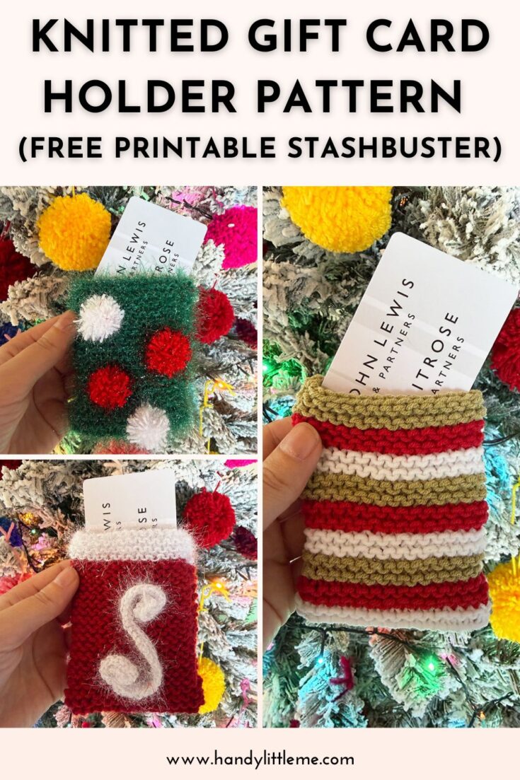 Knitted Gift Card Holder Pattern