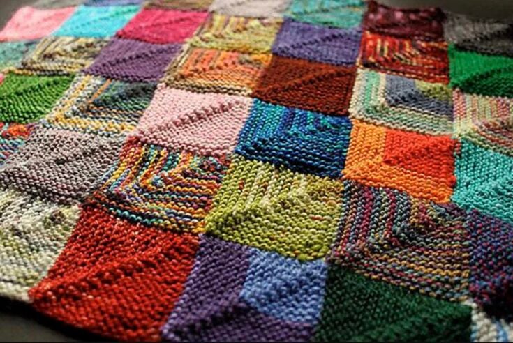 Knitted Patchwork Recipe by Martine Ellis