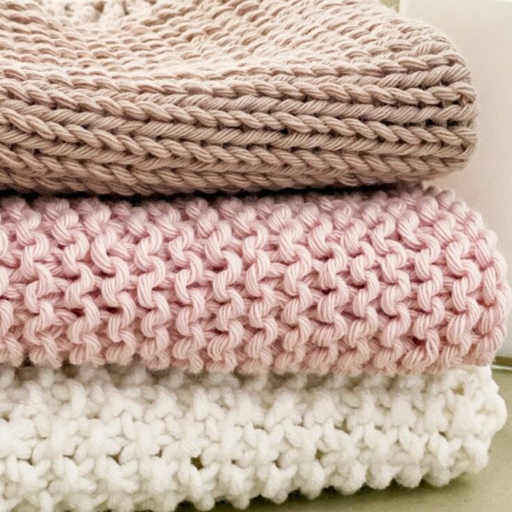 Knitted dishcloth patterns feat image