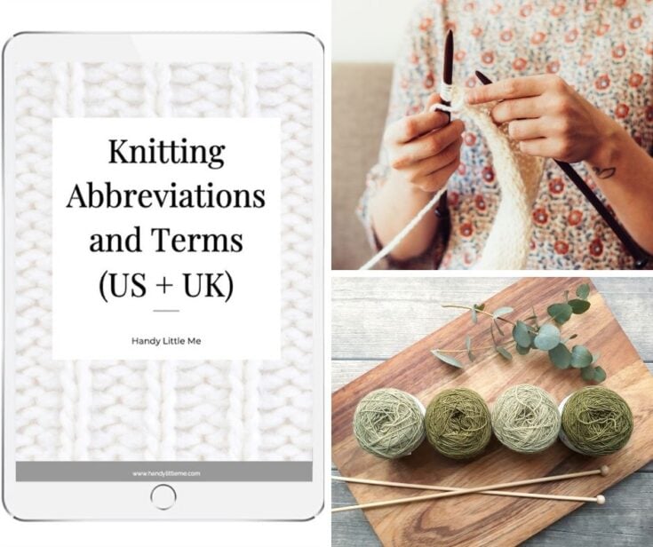 Knitting abbreviations and terms