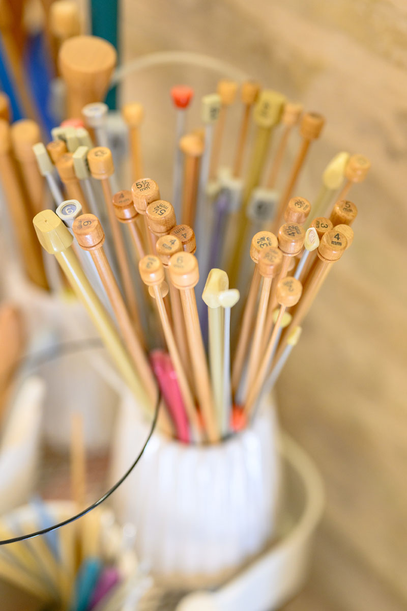 Knitting needles
