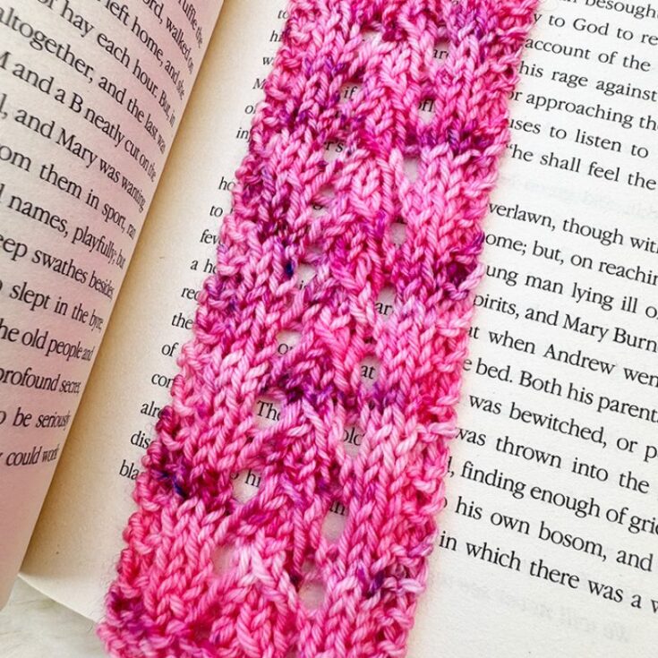 Image for Cruel Summer Bookmark Knitting Pattern (Free Printable)