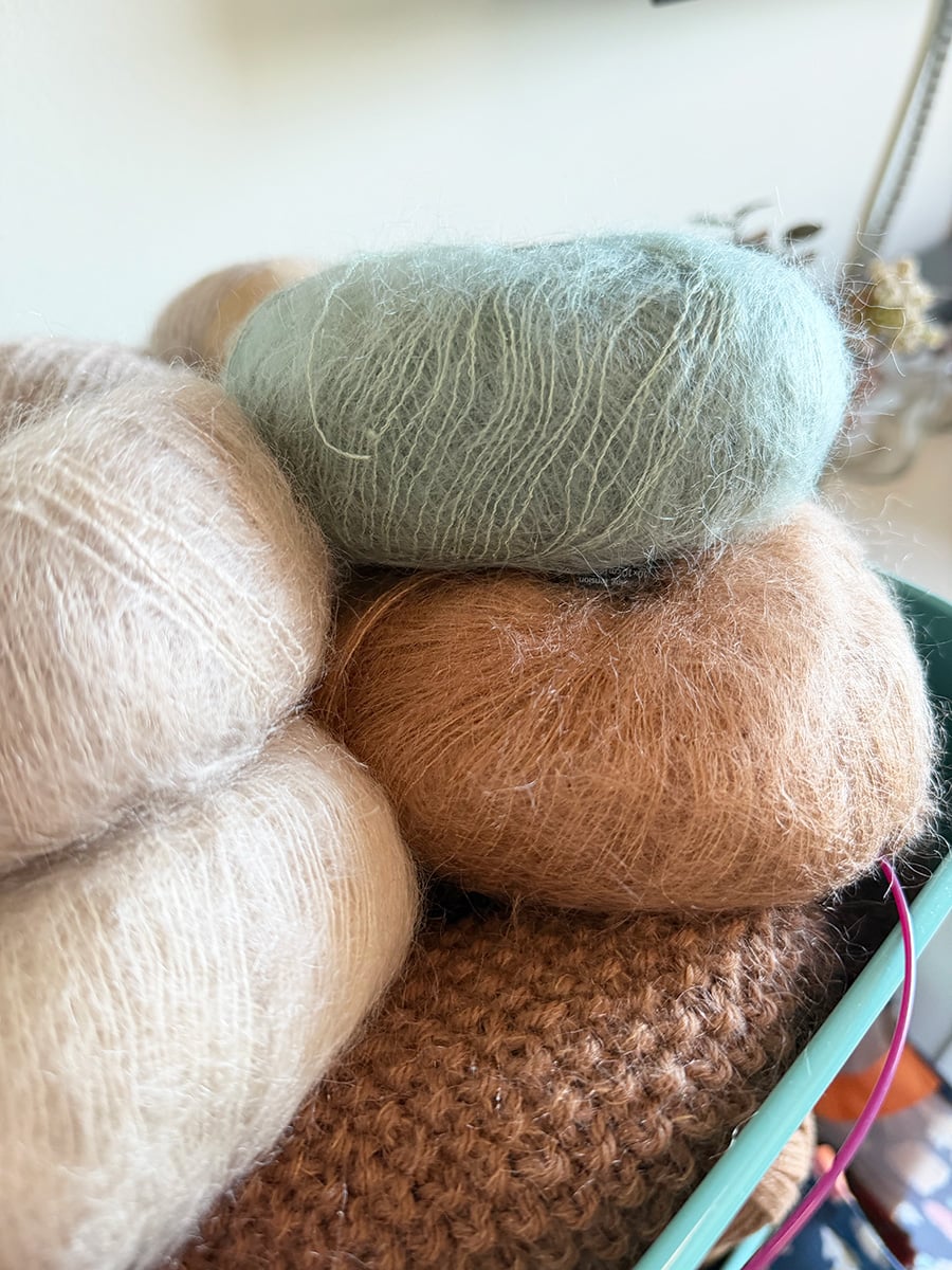 Lace weight yarn mohair