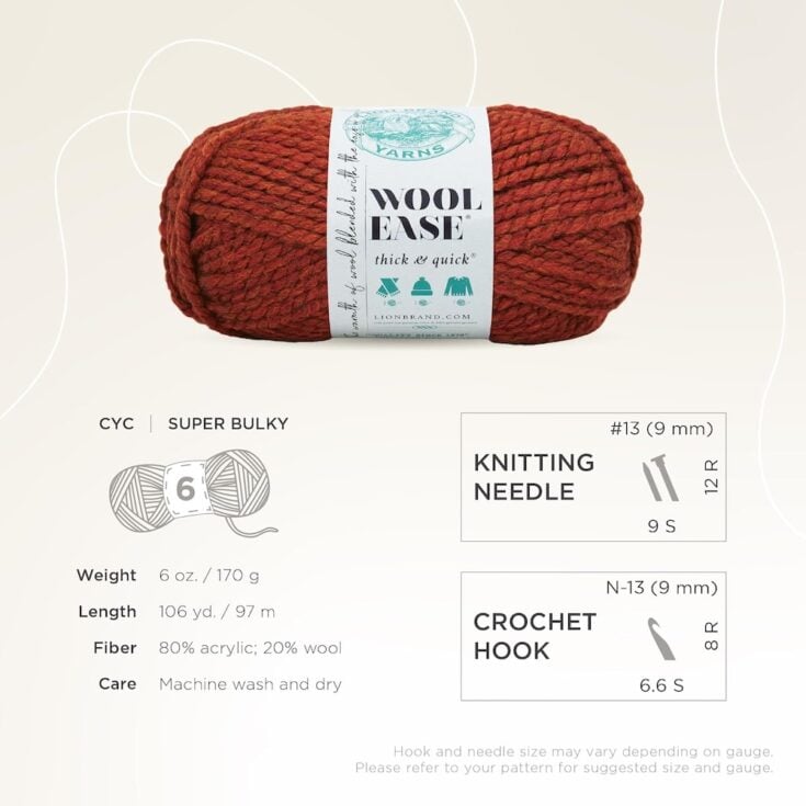 Lion Brand Wool Ease Thick & Quick | Knitting Yarn & Wool