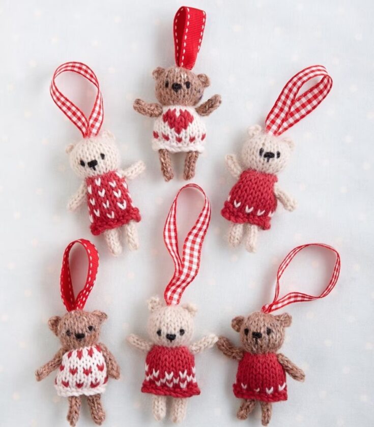 Little Bear Christmas Tree decorations By Little Cotton Rabbits