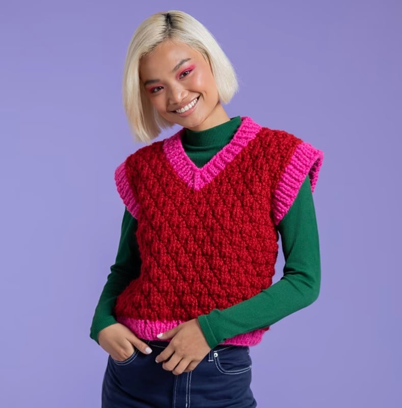 Pashmina Varsity Knit Vest main image 1
